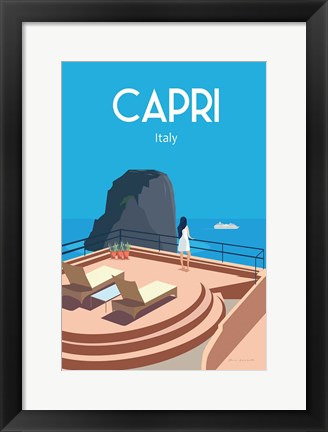 Framed Capri Print