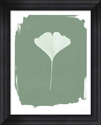 Framed Nature by the Lake Gingko I Green Print