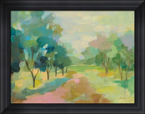 Framed Sunrise Forest Print