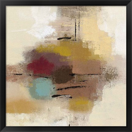 Framed Morello Cherry Abstract I Print