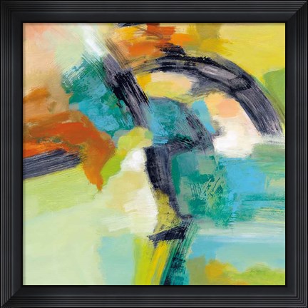 Framed Rainbow on the Asphalt Print