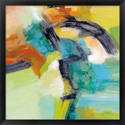 Framed Rainbow on the Asphalt Print