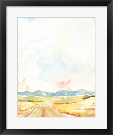 Framed Road to Bountiful Vertical Crop Print