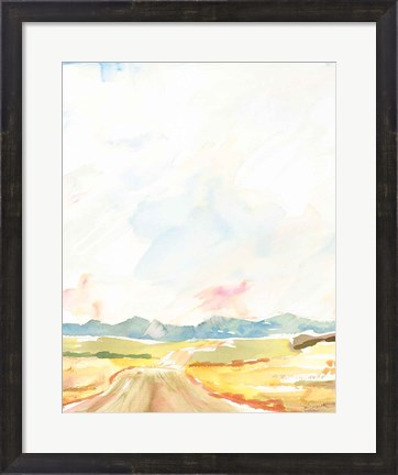 Framed Road to Bountiful Vertical Crop Print