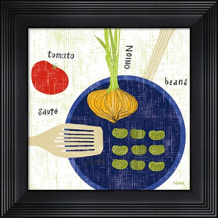 Framed Cooking it II Print