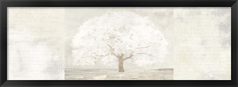Framed Pale Tree Panel Print