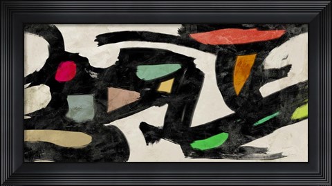 Framed Waves in Motion Print