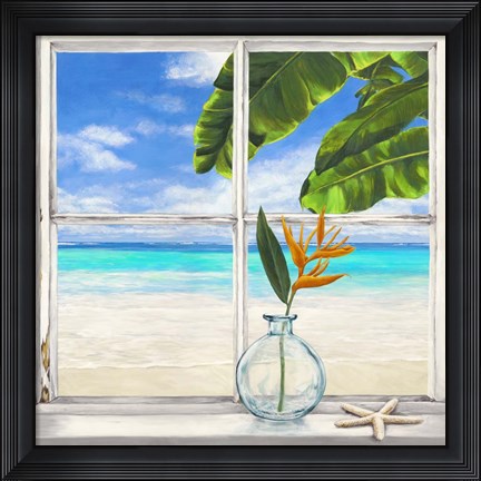 Framed Horizon Tropical lI Print