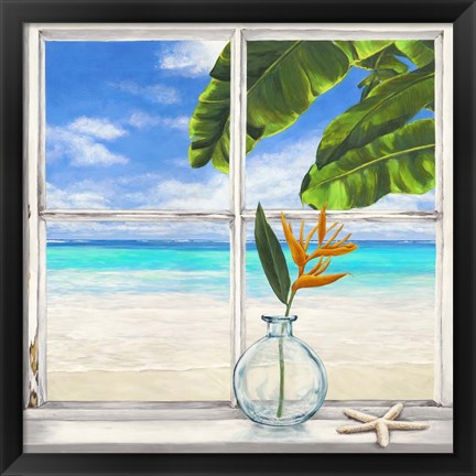 Framed Horizon Tropical lI Print