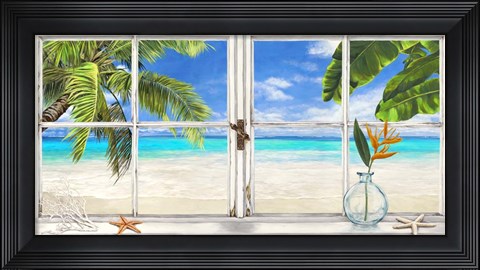 Framed Horizon Tropical Print
