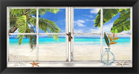 Framed Horizon Tropical Print