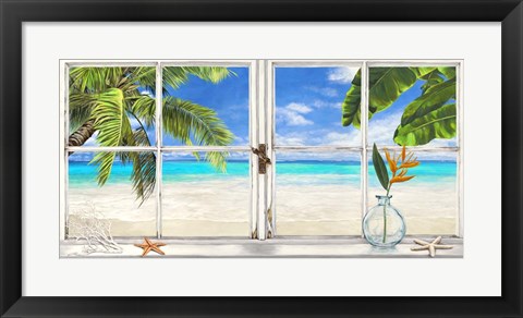 Framed Horizon Tropical Print