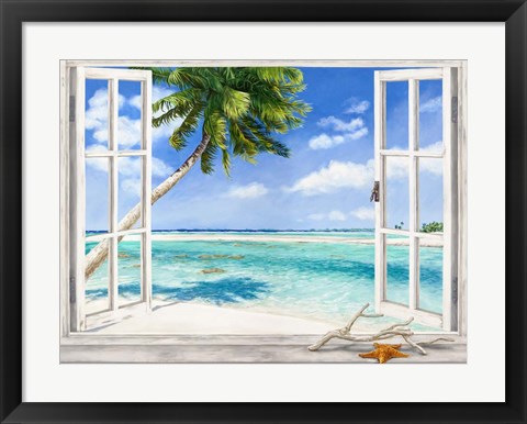 Framed Baie Tropicale Print