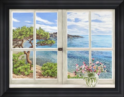 Framed Baie Mediterraneenne Print