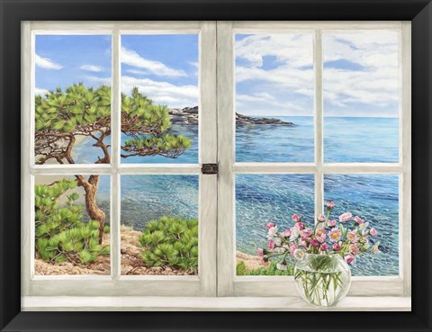 Framed Baie Mediterraneenne Print