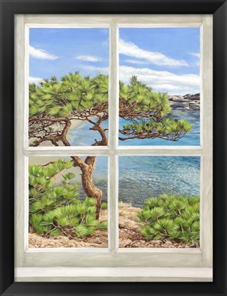Framed Baie Mediterraneenne I Print