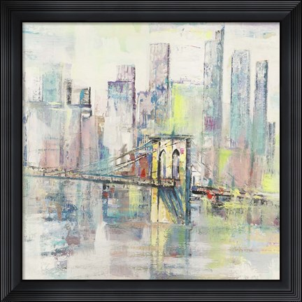 Framed Mattino a Manhattan (detail) Print