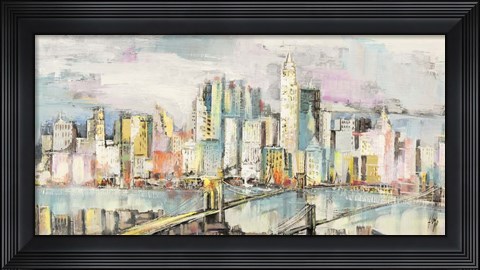 Framed Colori a Manhattan Print