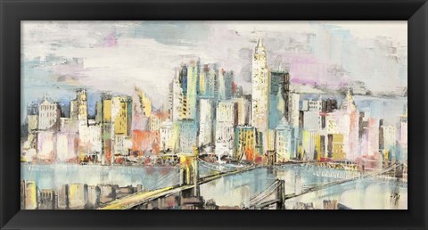 Framed Colori a Manhattan Print