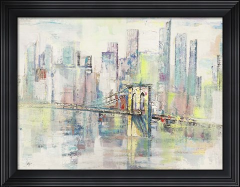 Framed Mattino a Manhattan Print