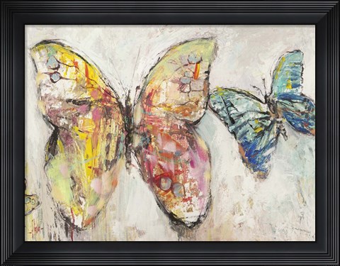 Framed Farfalle in Volo I Print