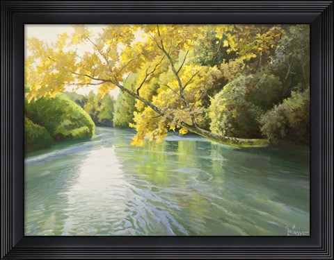 Framed Fiume Sereno Print