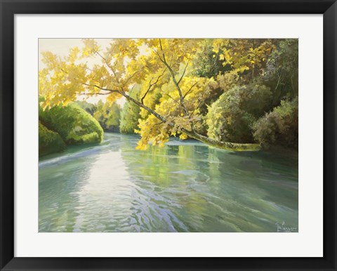 Framed Fiume Sereno Print