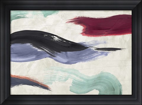 Framed Waves of Colors Print