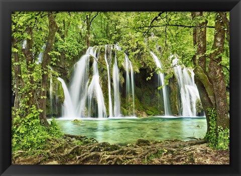 Framed Cascade des Tufs (Alps, French Jura) Print