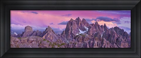 Framed Cadini di Misurina, Dolomites Print