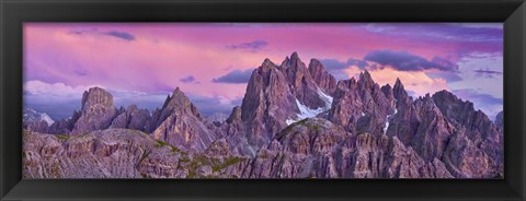 Framed Cadini di Misurina, Dolomites Print