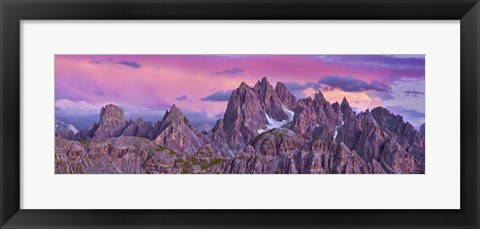 Framed Cadini di Misurina, Dolomites Print