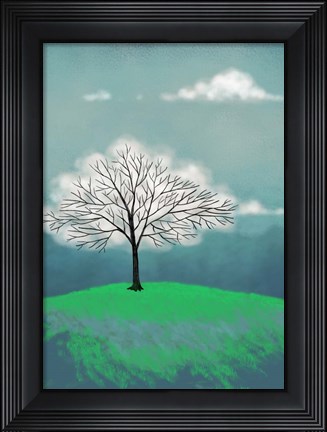 Framed Tree of Clouds Print
