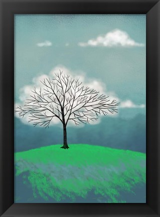 Framed Tree of Clouds Print