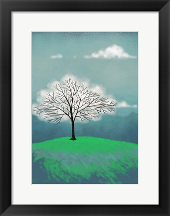 Framed Tree of Clouds Print