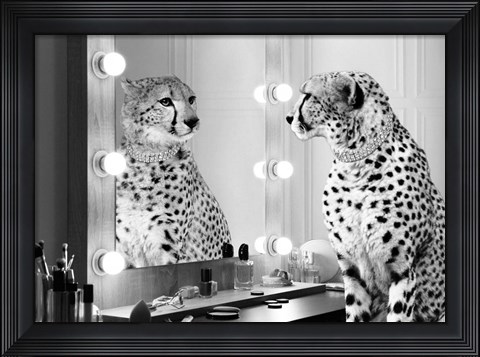 Framed Wild Beauty (BW) Print