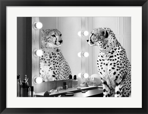 Framed Wild Beauty (BW) Print