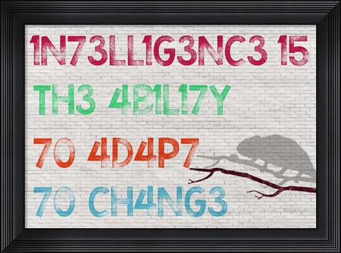 Framed Intelligence Print