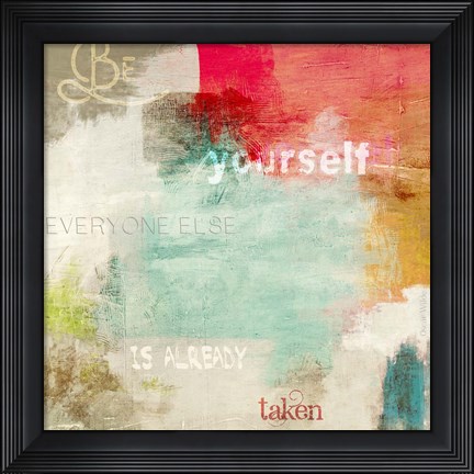 Framed Be Yourself Print