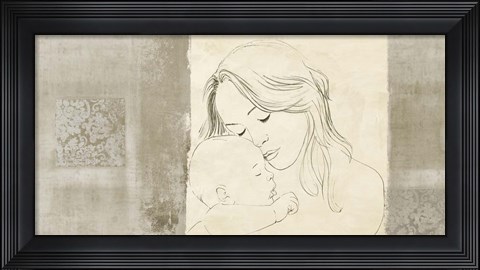Framed Maternite III (taupe) Print