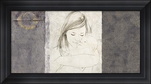 Framed Maternite I (grey) Print