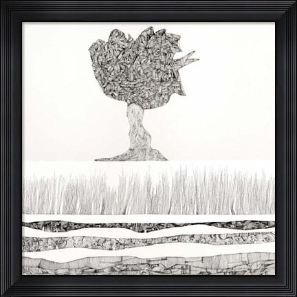 Framed Ipotesi di Paesaggio I Print