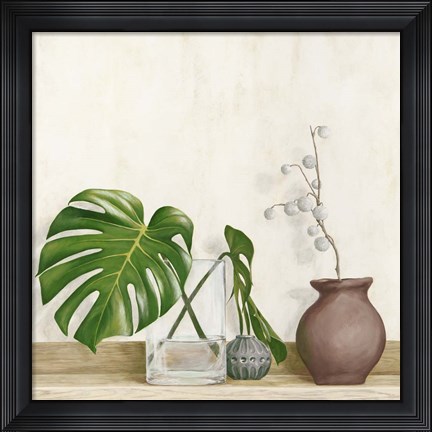 Framed Minimalist Setting I Print