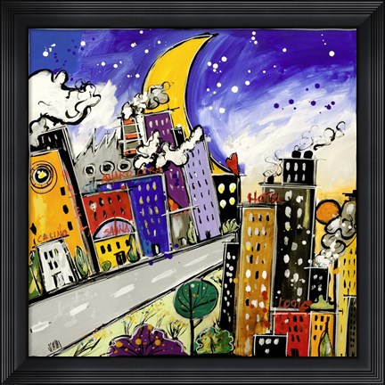 Framed Downtown Print