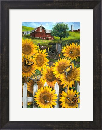 Framed Country Paradise II Print