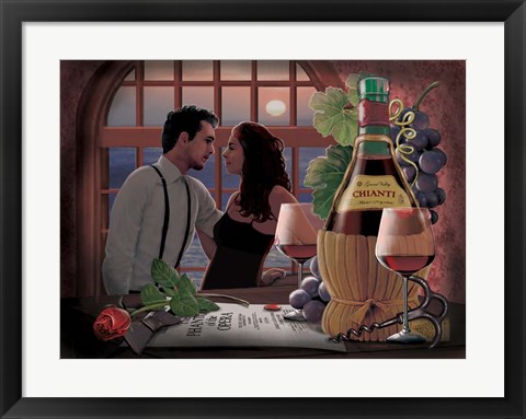 Framed After Theatre Chianti Print