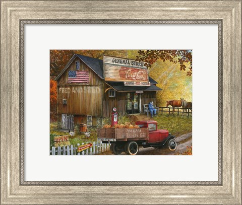 Framed Feed and Seed Store Print