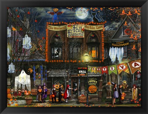 Framed Spooky Festival Print