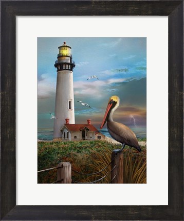 Framed Pigeon Point Lighthouse Print