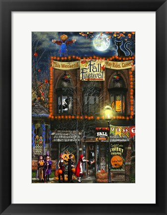 Framed Spooky Festival (vertical) Print